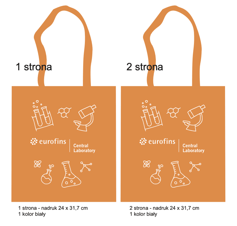 Custom tote bags - Eurofins Central Laboratory logo