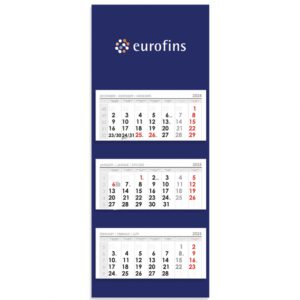 Trifold calendar