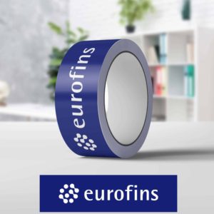 Tape with the Eurofins logo