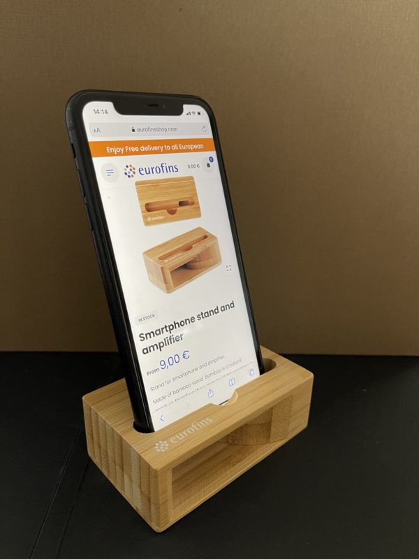 Smartphone stand and amplifier