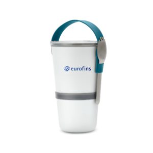 Lunch pot original Black-Blum with Eurofins logo