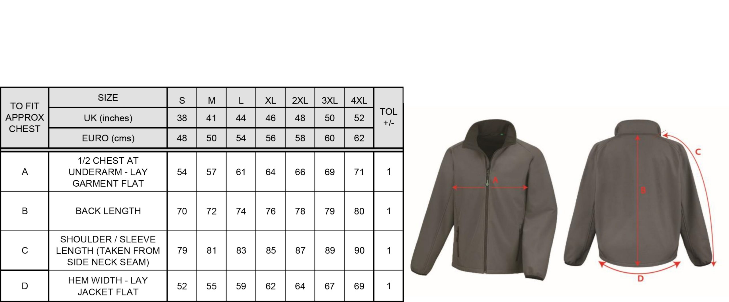 Unisex softshell jacket