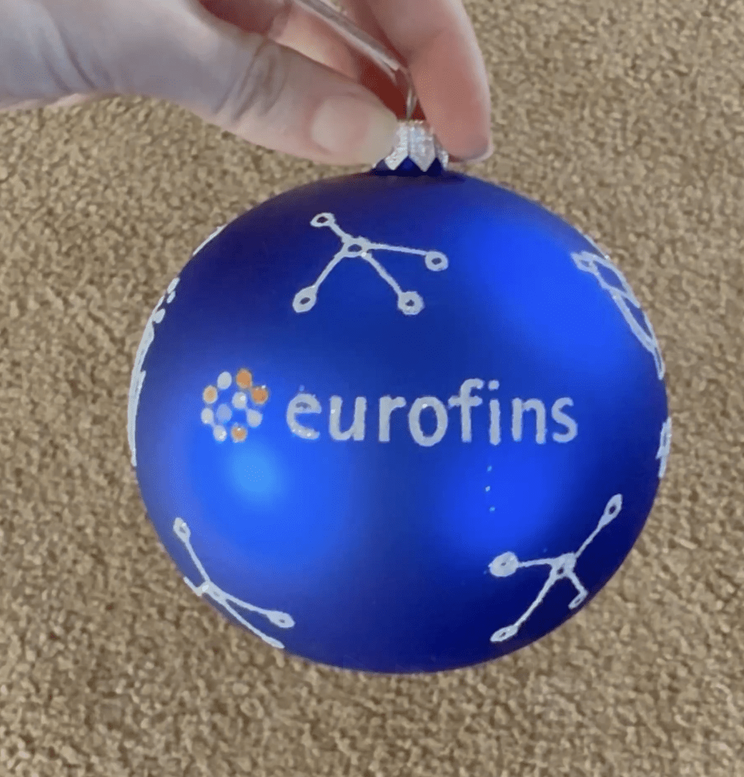 Hand-Painted Eurofins Ornament