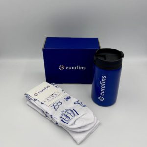 Gift Box with Socks and Thermal Mug