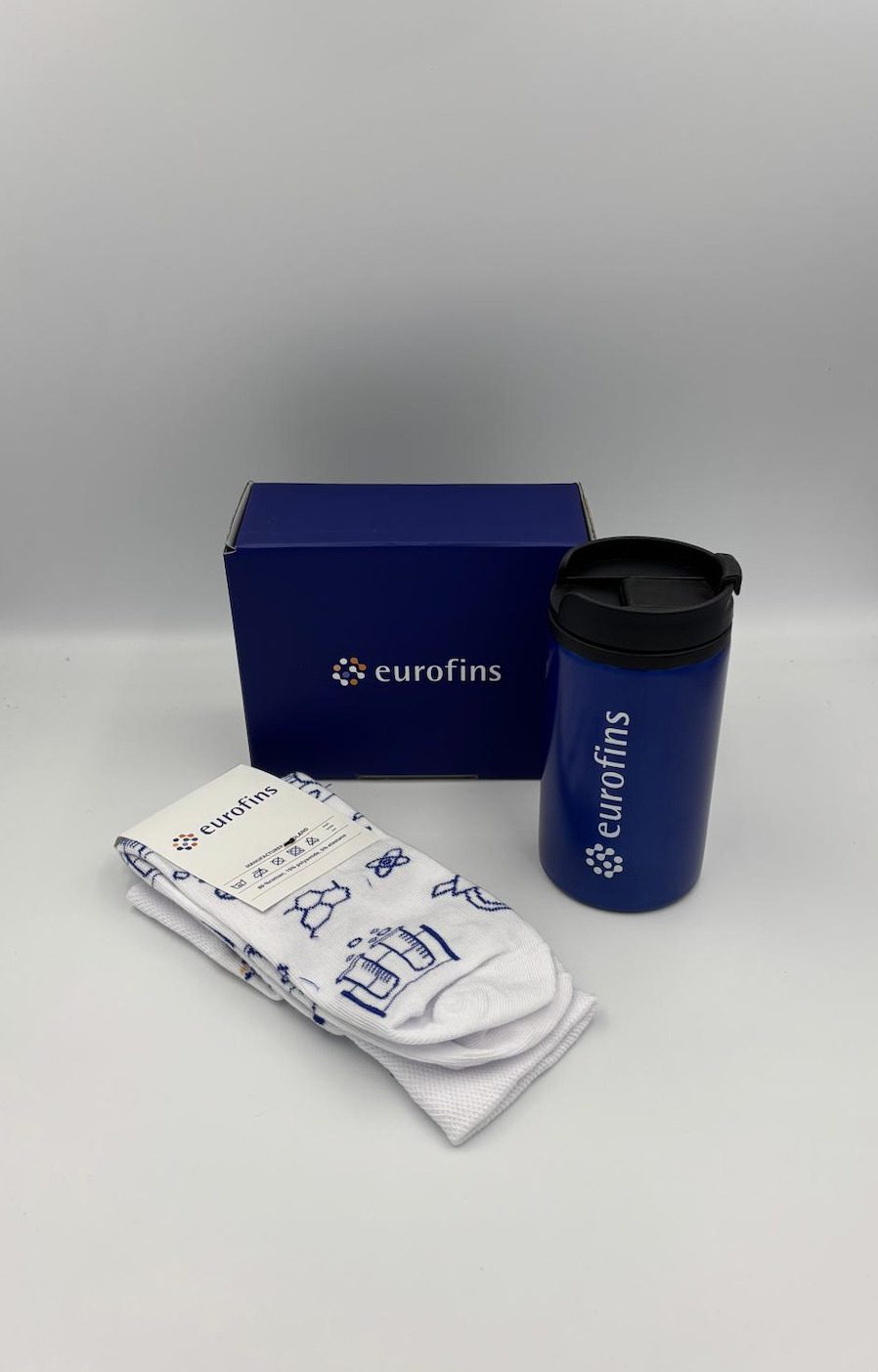 Gift Box with Socks and Thermal Mug