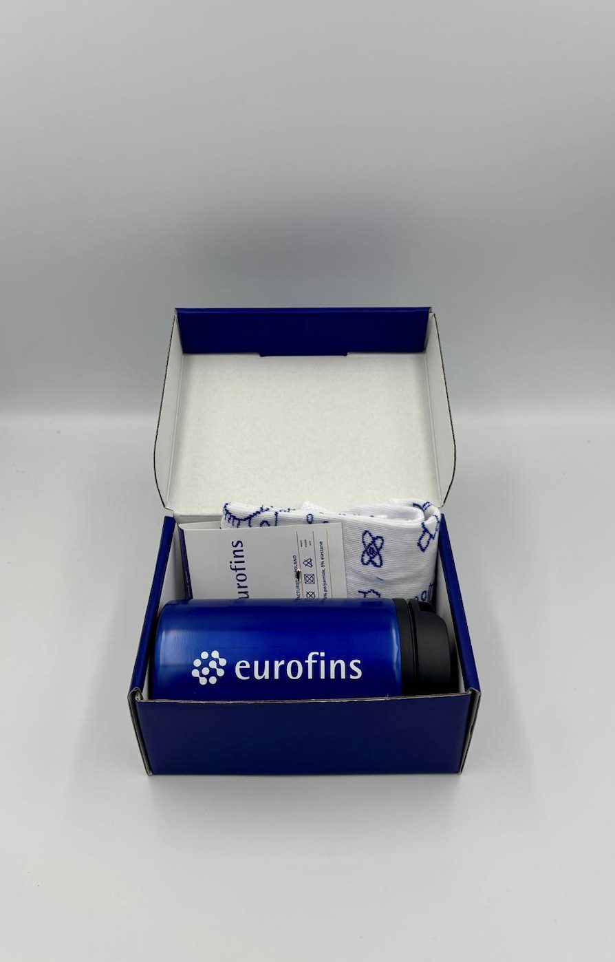 Gift Box with Socks and Thermal Mug