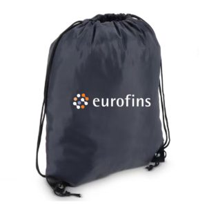 Recycled polyester drawstring bag