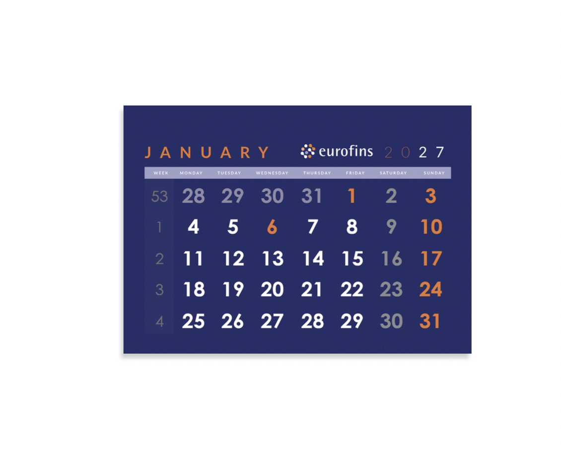 13-sheet Desk Calendar