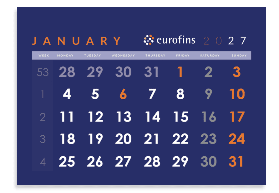 13-sheet Desk Calendar